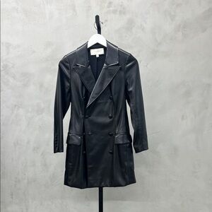 Cami NYC Black Double-Breasted Trench Coat